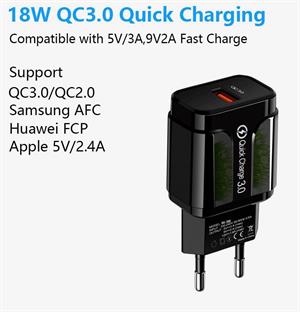 eBookReader Oplader Quick Charge QC3 specs